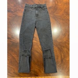 Washed out black Zara jeans